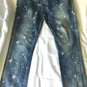 Decibel Men’s Jeans Size 38/32 Distressed Acid Wash Ripped EUC